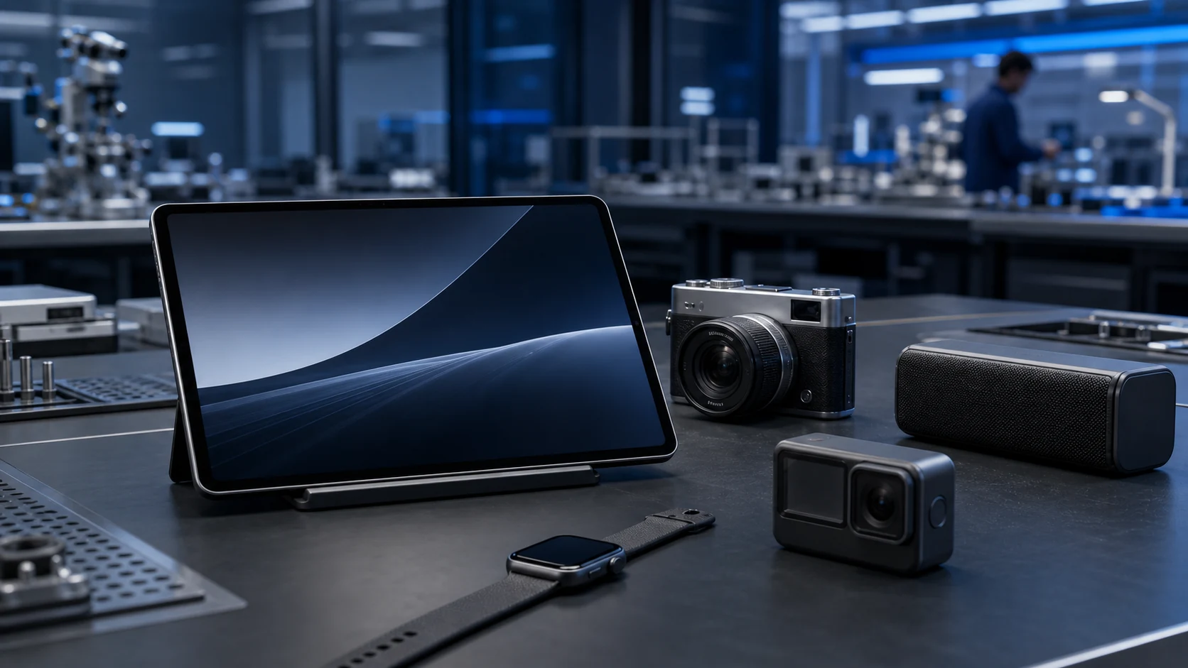 Battery-powered tablets, compact cameras, controllers and connected digital devices