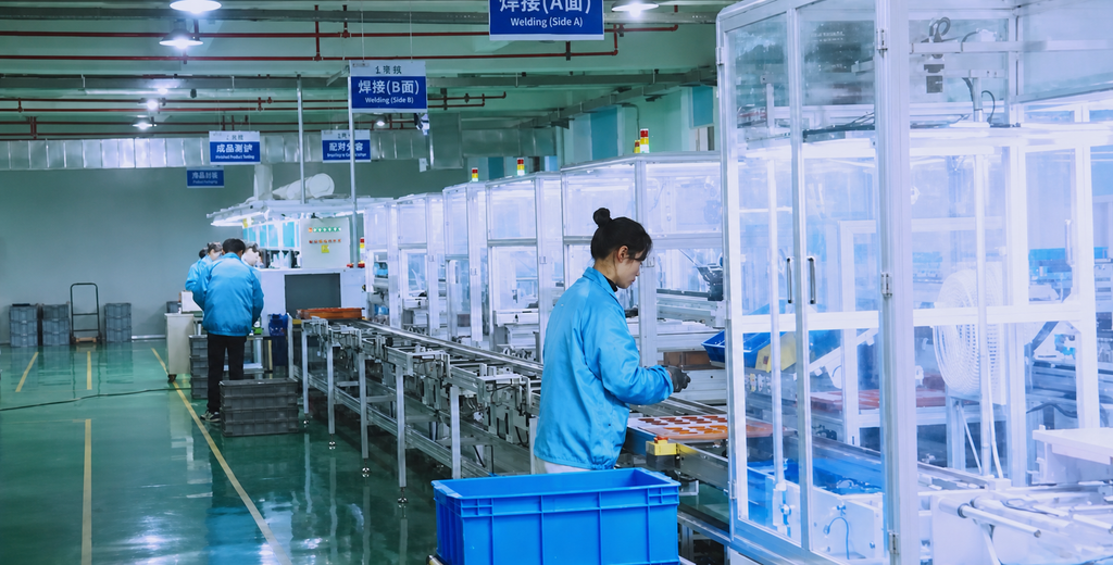 Minglong lithium battery assembly and quality control line